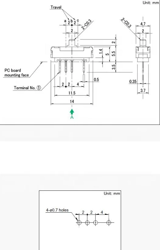 ALPS SSSS919500 5mm 2mm-travel Type Authorized agent genuine guarantee Slide Switch
