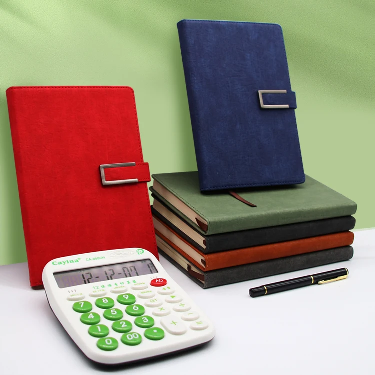 YALONG 2023 Custom New Design A5 Leather Note Book Set Dairy Note Book For Students Office Workers