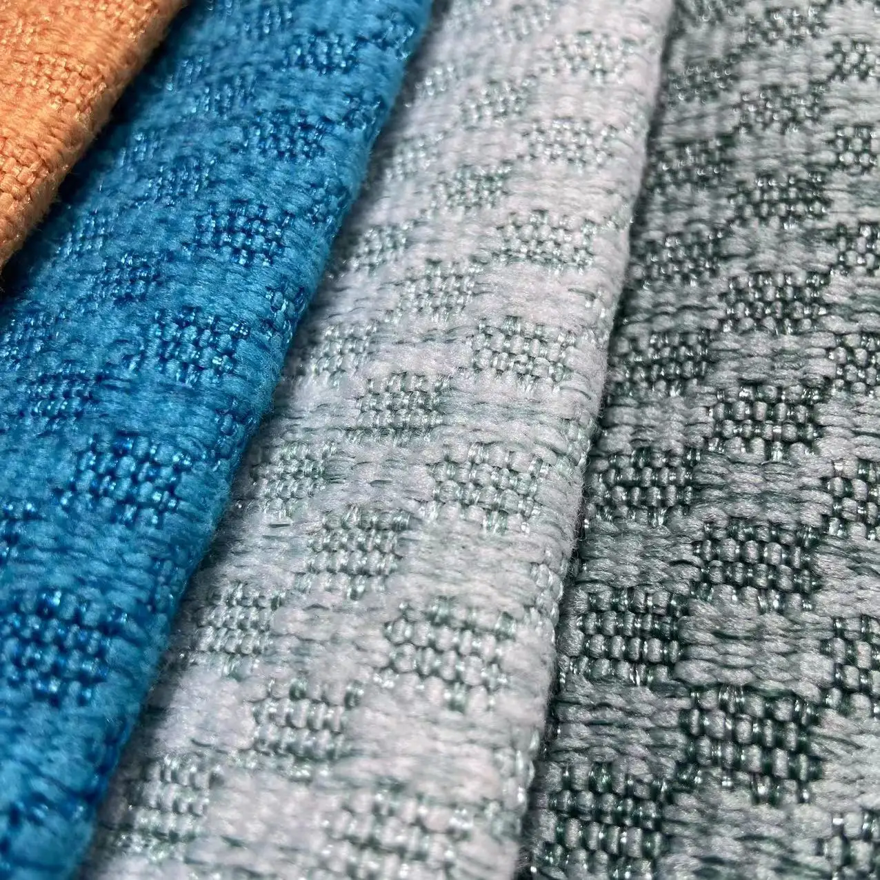 China supplier wholesale 100%polyester velvet linen look new most popular feels like cotton for sofa fabric