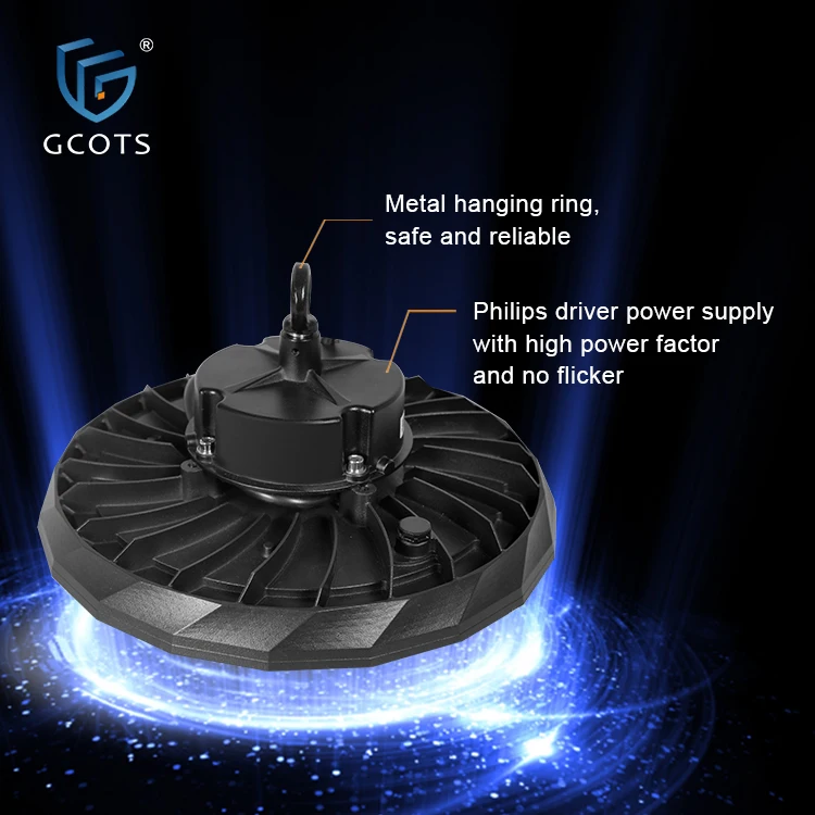 GCOTS Commercial Industrial Lighting Aluminum warehouse UFO 100w 150W 200W led high bay light