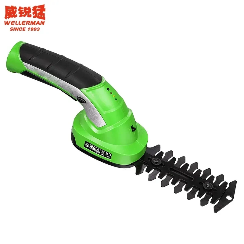 2 in 1 Garden Grass Shrub Shear 7.2V 120mm Electric Mini Hedge Trimmer