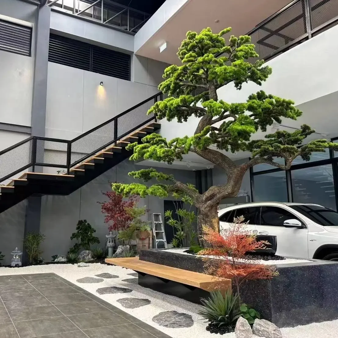 artificial pine tree for decoration Artificial Plant Indoor and outdoor decoration Simulation Guest-greeting Pine