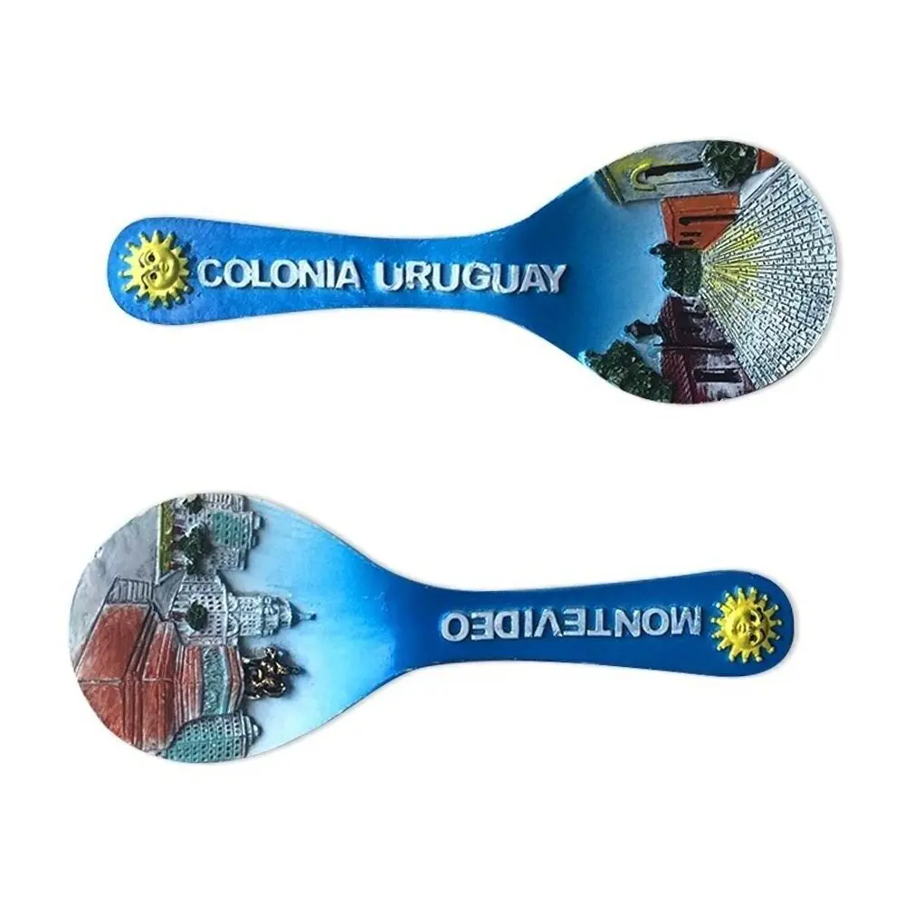 Premium Customization Montevideo Uruguay 3D Magnets Resin Souvenir Wholesalers in China
