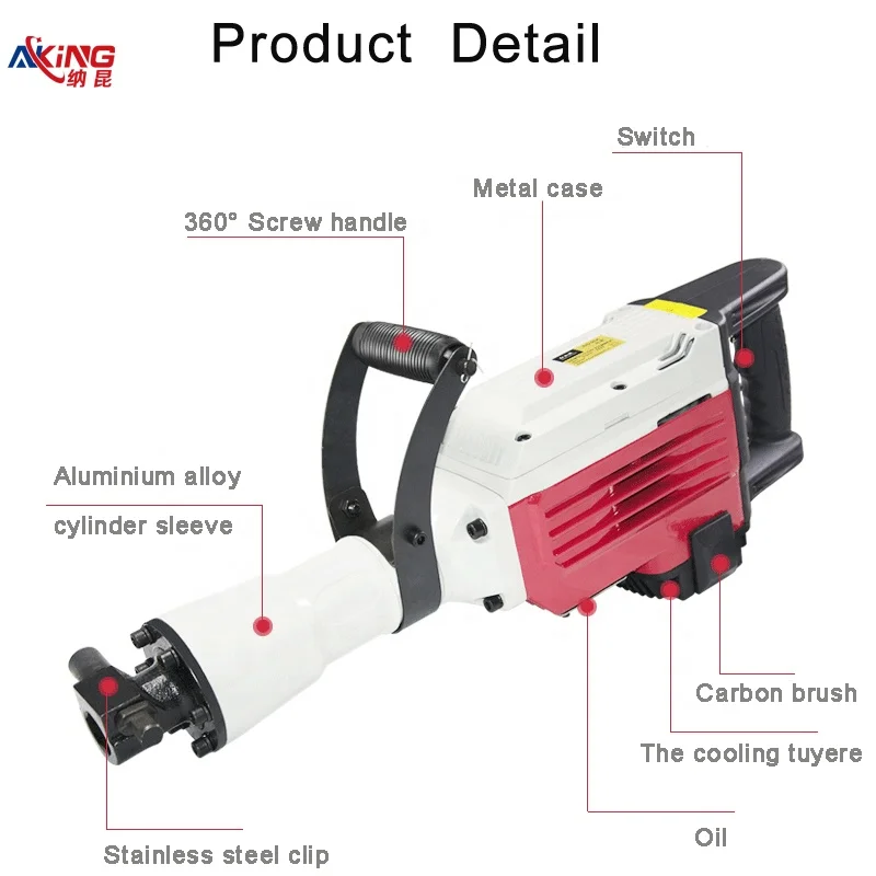 China Economic Price  Stone Breaker Electric Jack Hammer 65 Demolition Hammer