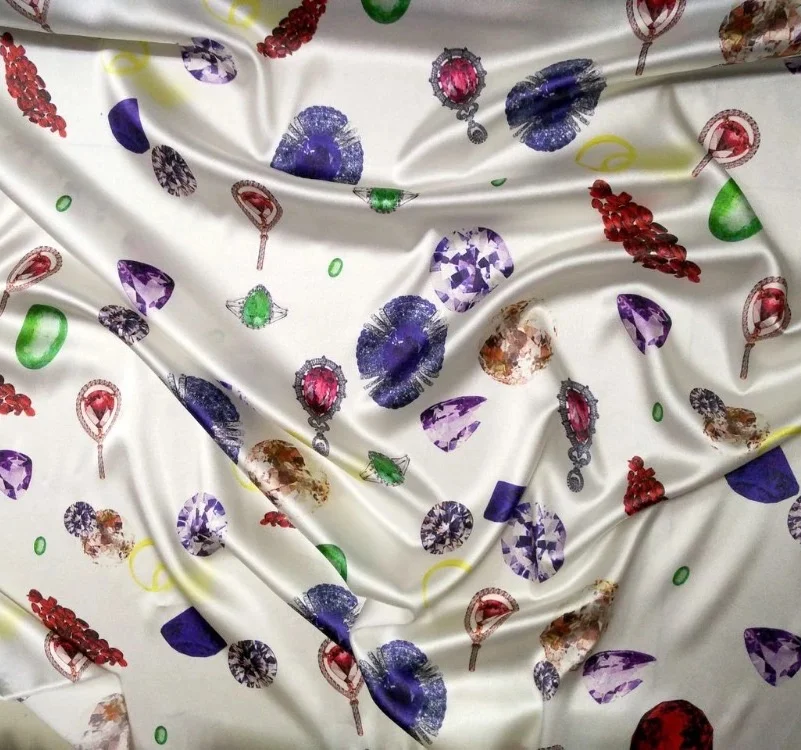 bra fabric  100% 6a pure mulberry silk floral  mulberrry silk 22momme oeko certification mulberreysilk  noil silk  fabric