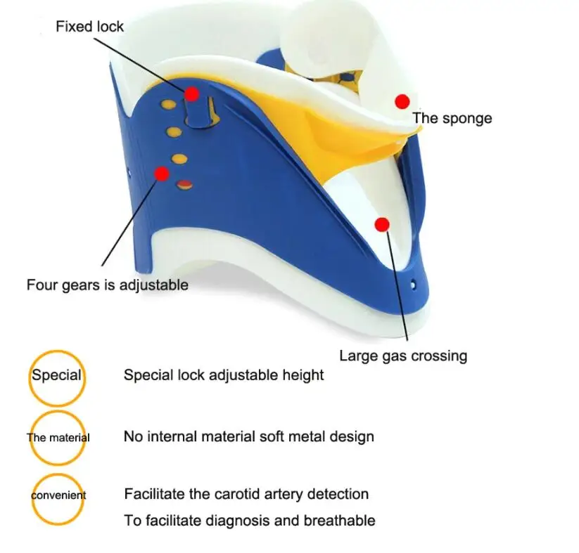 Posture Corrector Adjustable Neck Brace Support Cervical Traction Fixation Spine Care Correction Protection Pain Relief