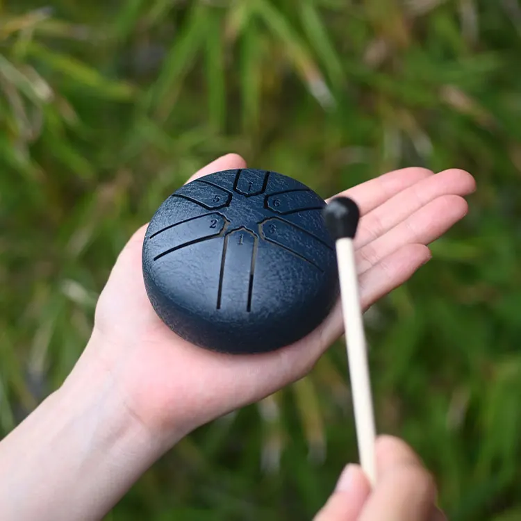 Moon White Ethereal Drum Harmonize with the Five Elements 3 inch Steel Drum