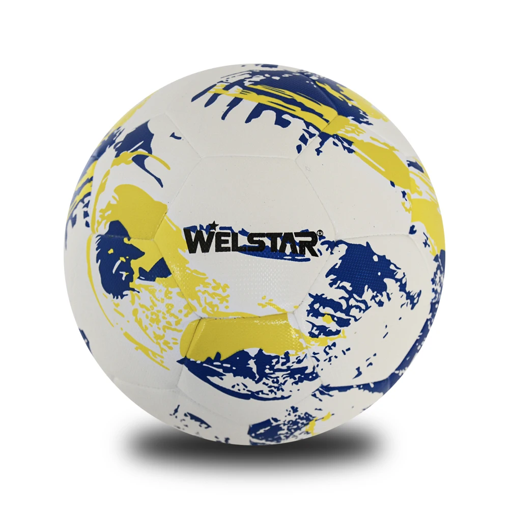 Official Size and Weight Hybrid Soccer Ball PU Material Football Professional Sports Ball