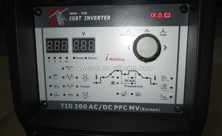 
TIG 200 ACDC PFC MV, 110V/220V multi voltage inverter PFC, TIG AC DC Welder 