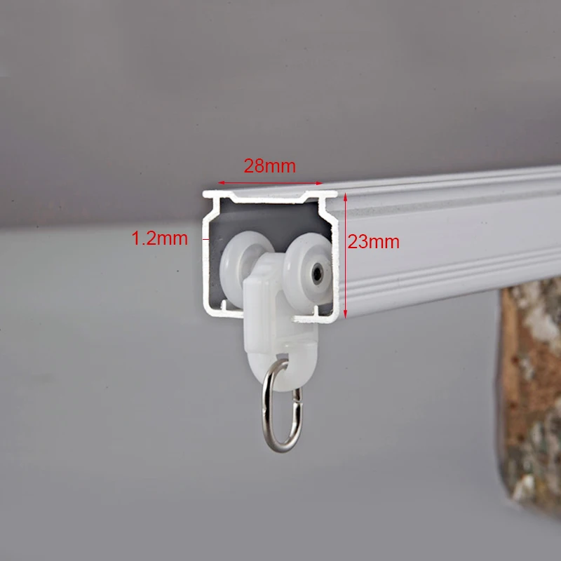 Factory Price Discount Curtain Rail Manuel Hand Pull Rope System Curtain Track Rail