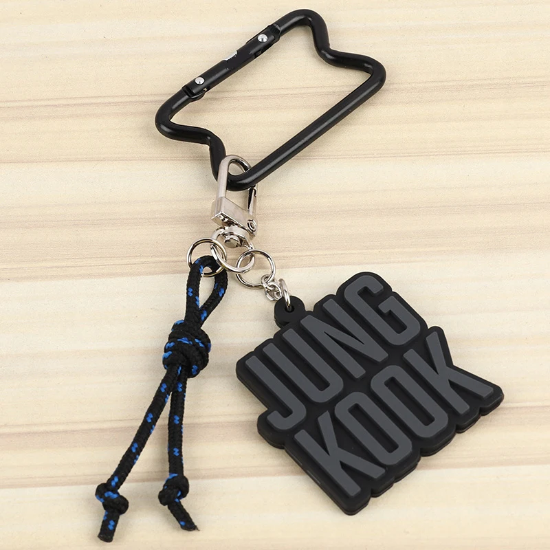 Kpop Bangtan Boys Map Of The Soul Metal Key Rings World Tour Silicone Pendants Keychains