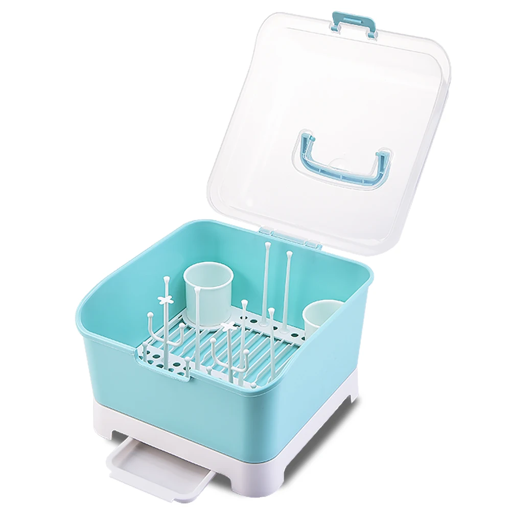 
High quality portable plastic baby milk feeding bottle storage box 