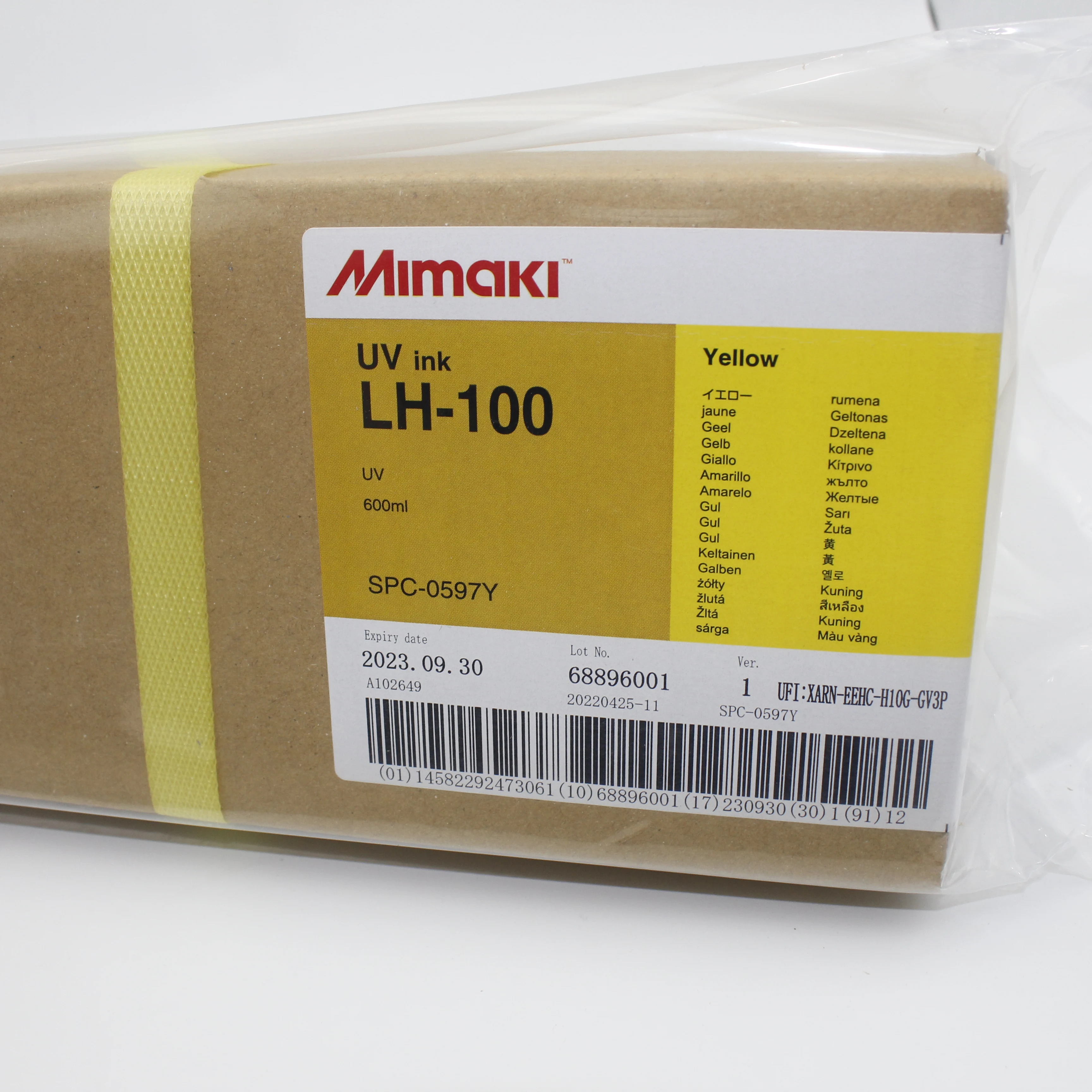 Original LH-100 0597 600ml  UV Ink for Mimaki UJF3042 UJF6042 JF1631 UV Printer Cured 600ML Ink LH-100