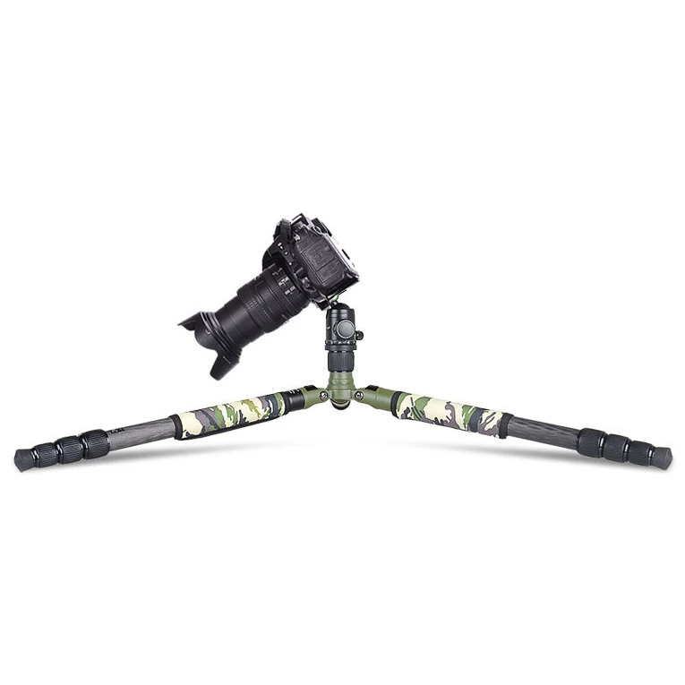 High Quality Outdoor  Retractable Portable Heavy Duty Twist Lock Tripod Carbon Fiber 1730MM