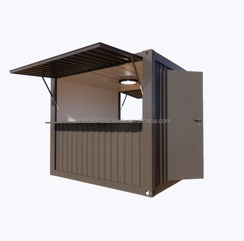 10FT Mini Pop-up Shop Container Coffee Shop fast food Kiosk Booth Support customization