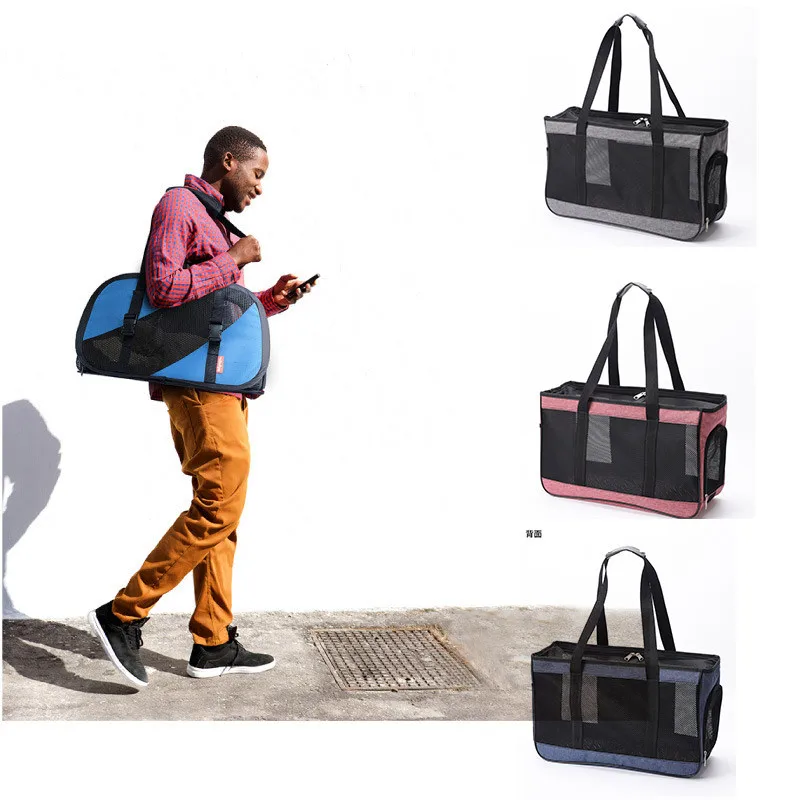 Outgoing Travel Pet Dog Bag Mesh Cat Carrier Dog Transport Bag For Small Dog Cat Chihuahua Mesh Airline Approved Backpack Bags