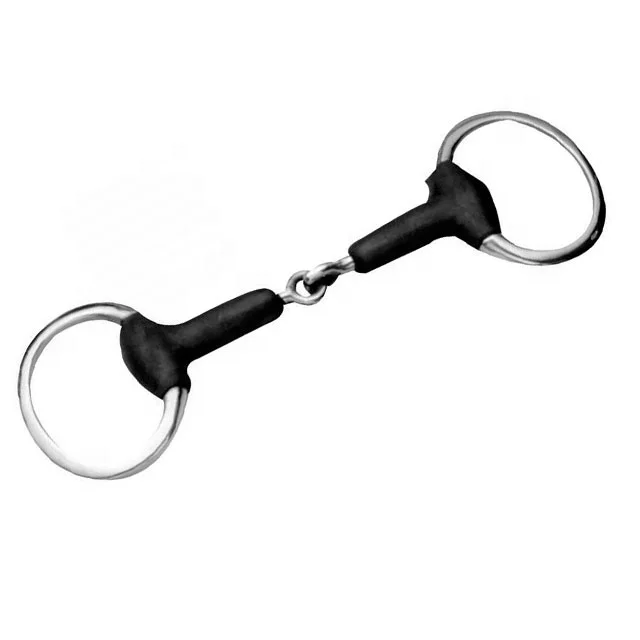 High Quality Custom Made Fouganza Hollow Egg Butt Snaffle Bit Stainless Steel Western Dutch Gag German Silver