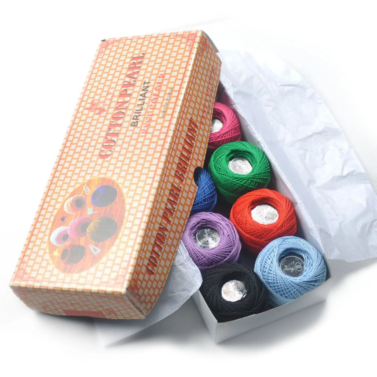 Global brands 10 year High strength pearl cotton thread