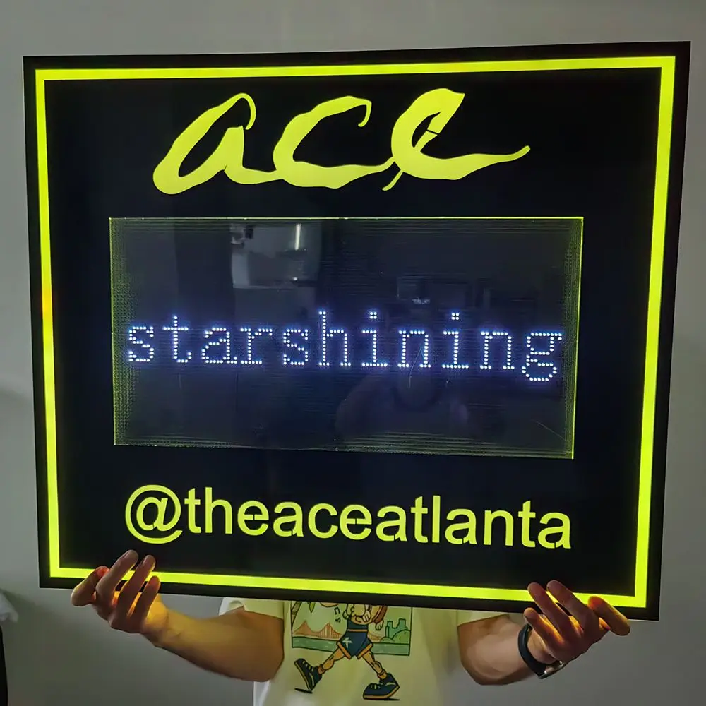 LED message board control by APP program accepted custom logo colorful lighting use for nightclub bar party