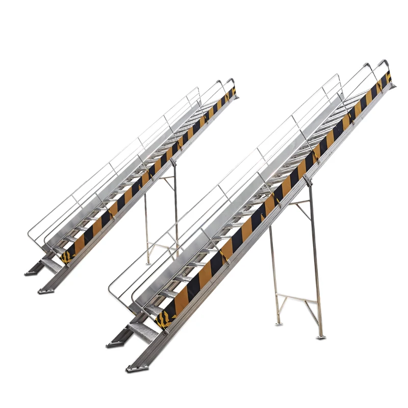 Lifting Aluminum Ladders Folding Multipurpose Aluminum with handrail