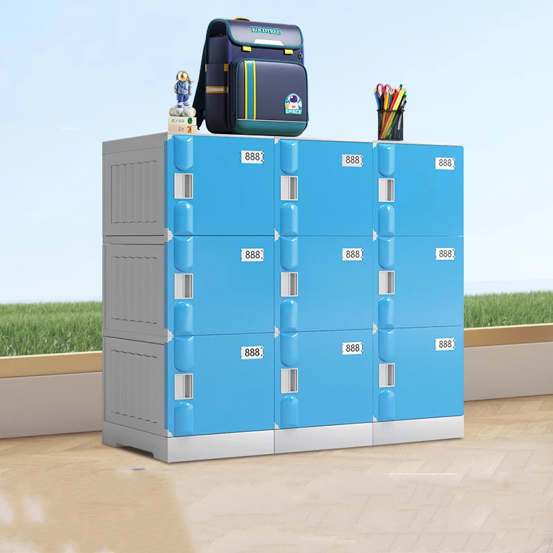 Hot selling 6-door storage cabinets, school ABS storage cabinets, gym wardrobes, employee gym plastic storage cabinets