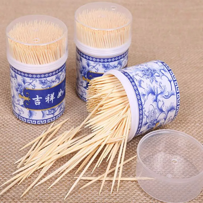 Best Price Plastic Bottle Bamboo Toothpicks Disposable Wooden Dental Toothpicks