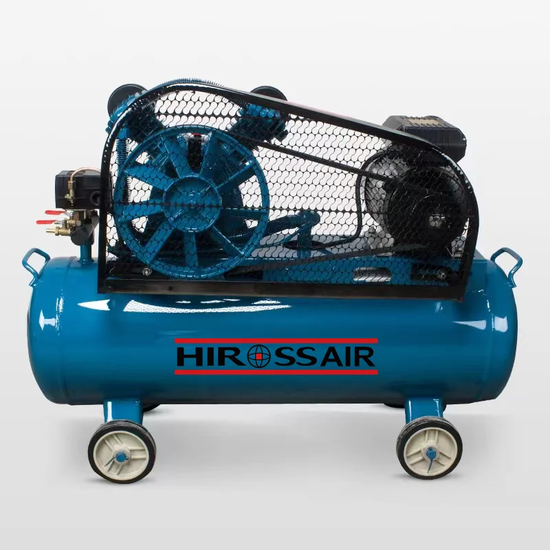 Индивидуальный блок питания, воздушный компрессор с ременным приводом и резервуаром для хранения воздуха с колесами, воздушный компрессор, 2 Цилиндра
