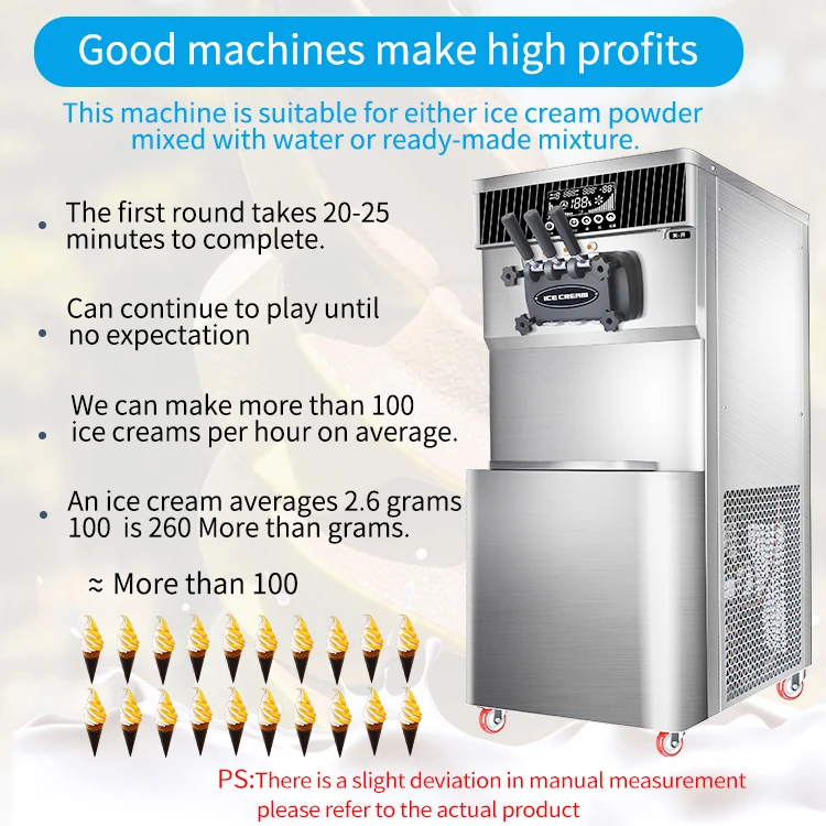 KLS-F648  Big Capacity Electric Stainless Steel With Precooling Commercial machine of ice cream Factory Price