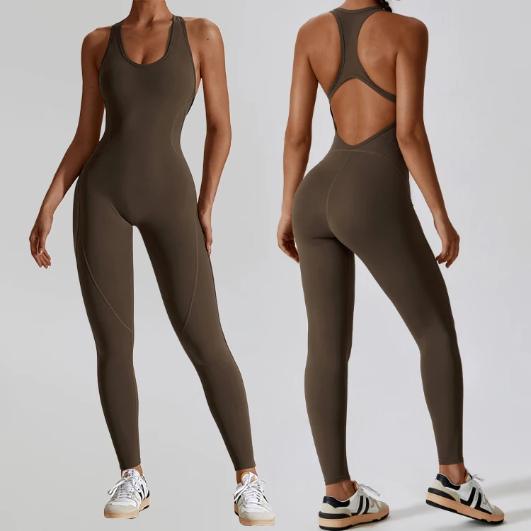 One Piece Fitness Gym Jumpsuit Active Compress Yoga Bodysuit Workout Jumpsuit For Women Hollow Out Yoga Jumpsuit One Piece