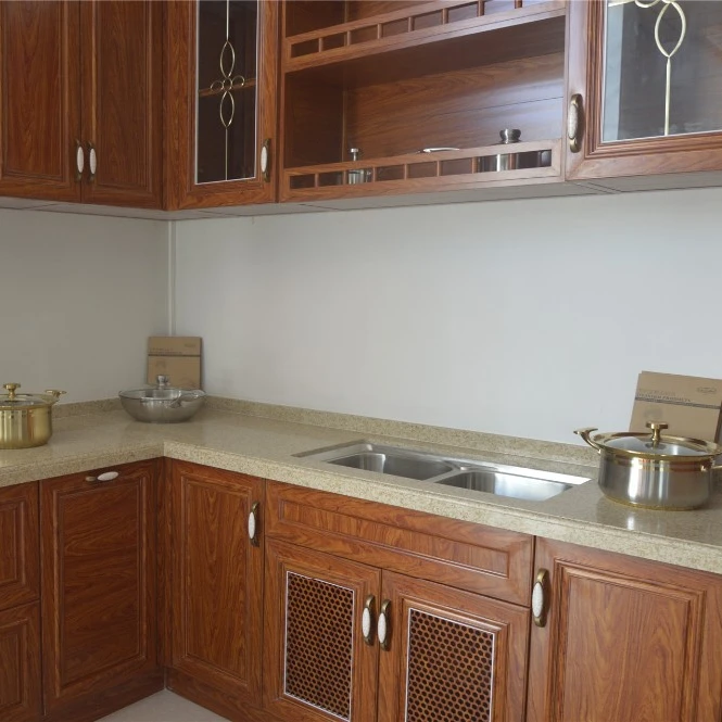 Hot sale aluminum customized kitchen cabinet with accessories