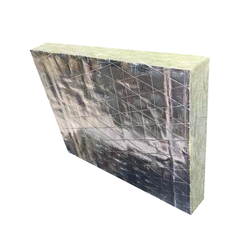 Плотность и толщина на заказ звукопоглощающий водонепроницаемый изоляционный материал фольга облицовочная доска из базальтовой каменной ваты