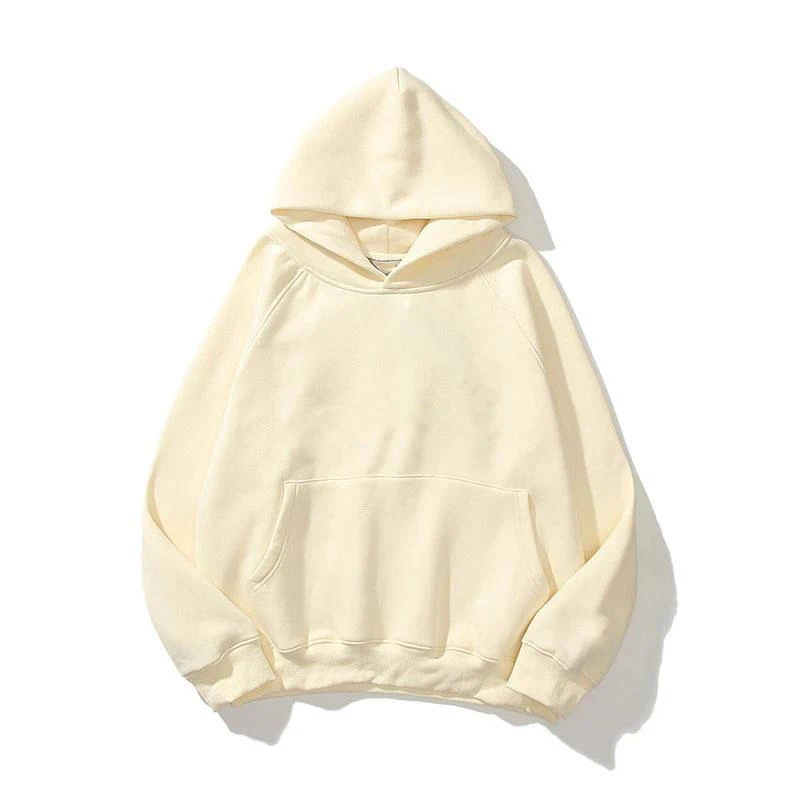 2022 hip hop streetwear raglan sleeve mens clothes outfit blank pullover hoodie without string organic cotton hoodies