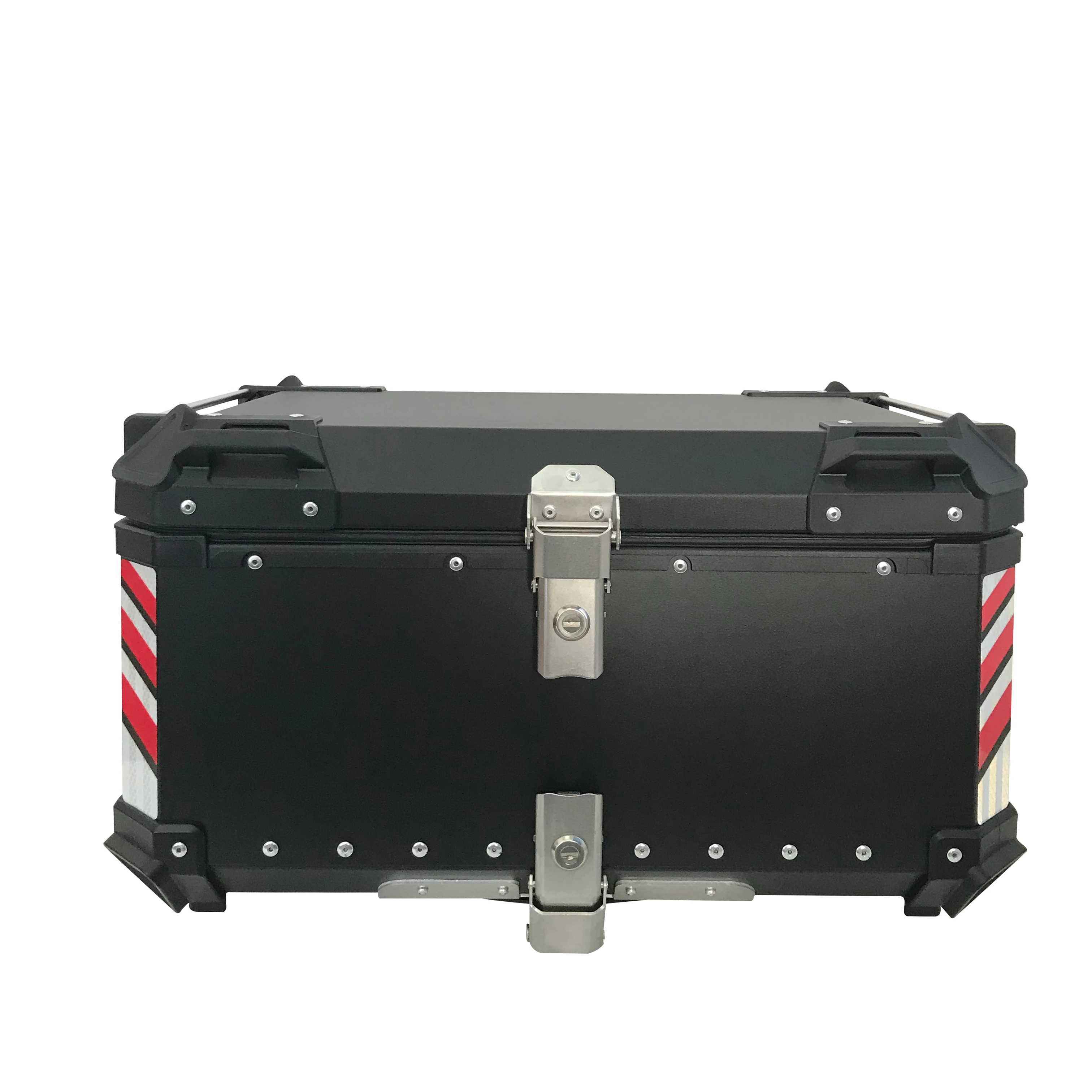 65L Top Tail Motorcycle Rear Luggage Storage Tool Helmet Box Case Lock Trunk Waterproof Aluminum Universal