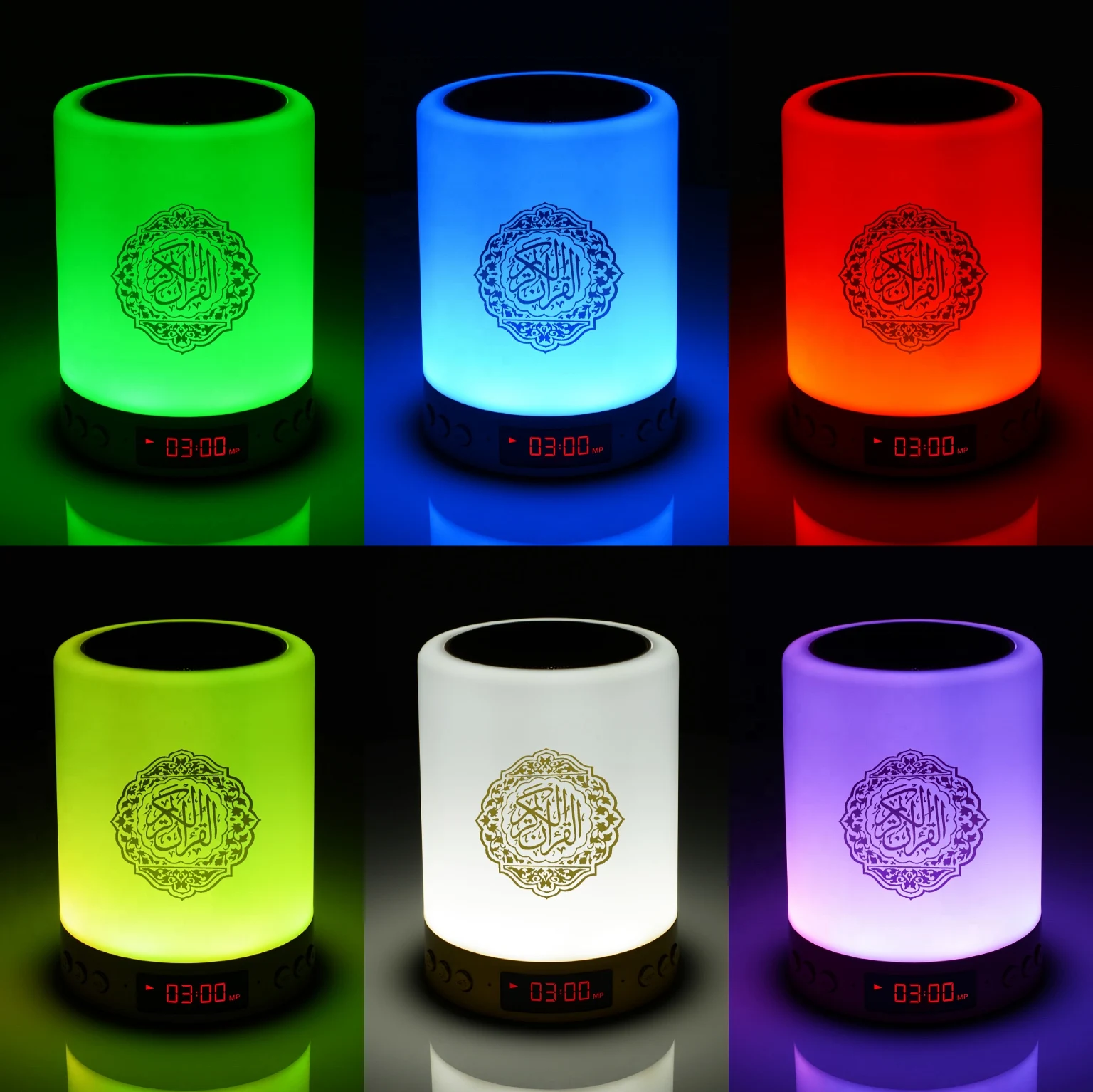 
islamic wholesale touch lamp azan clock quran speaker al quran player for muslim 