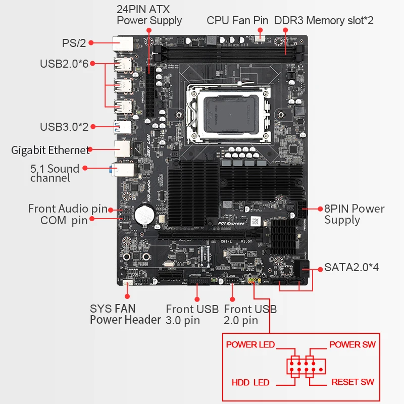 Most Popular JINGSHA Gaming Desktop AMD 970 Chipset bulk computer motherboard