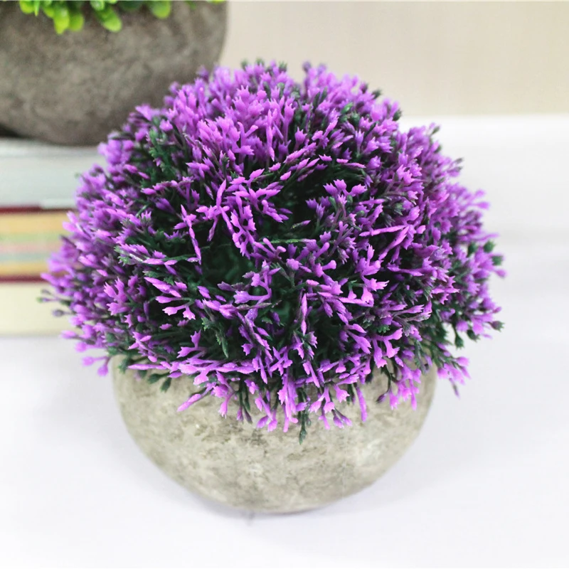 4 Pcs  Set Mini Artificial Potted Plants Small Artificial Plants For Office Desk Decoration
