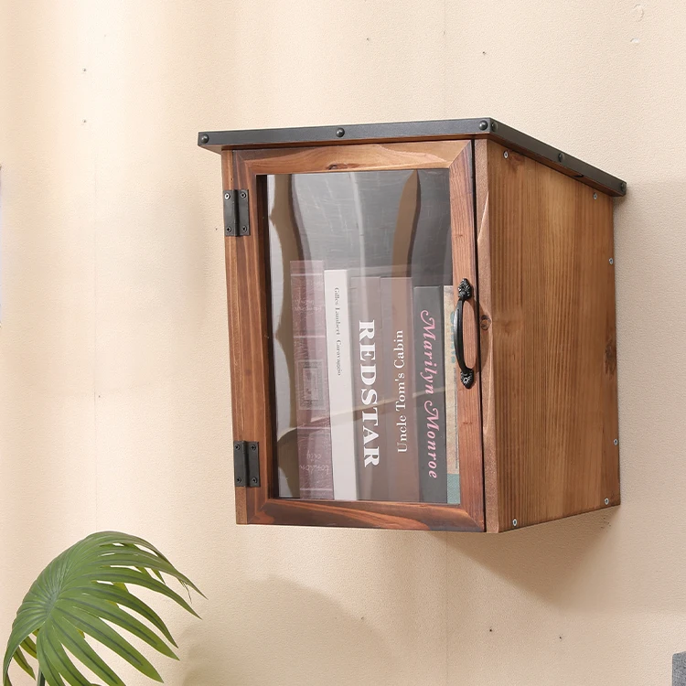 Outdoor Library Book Box Outdoor Wooden Literature Exchange Little Wood Cabinet Free Literature Exchange Box