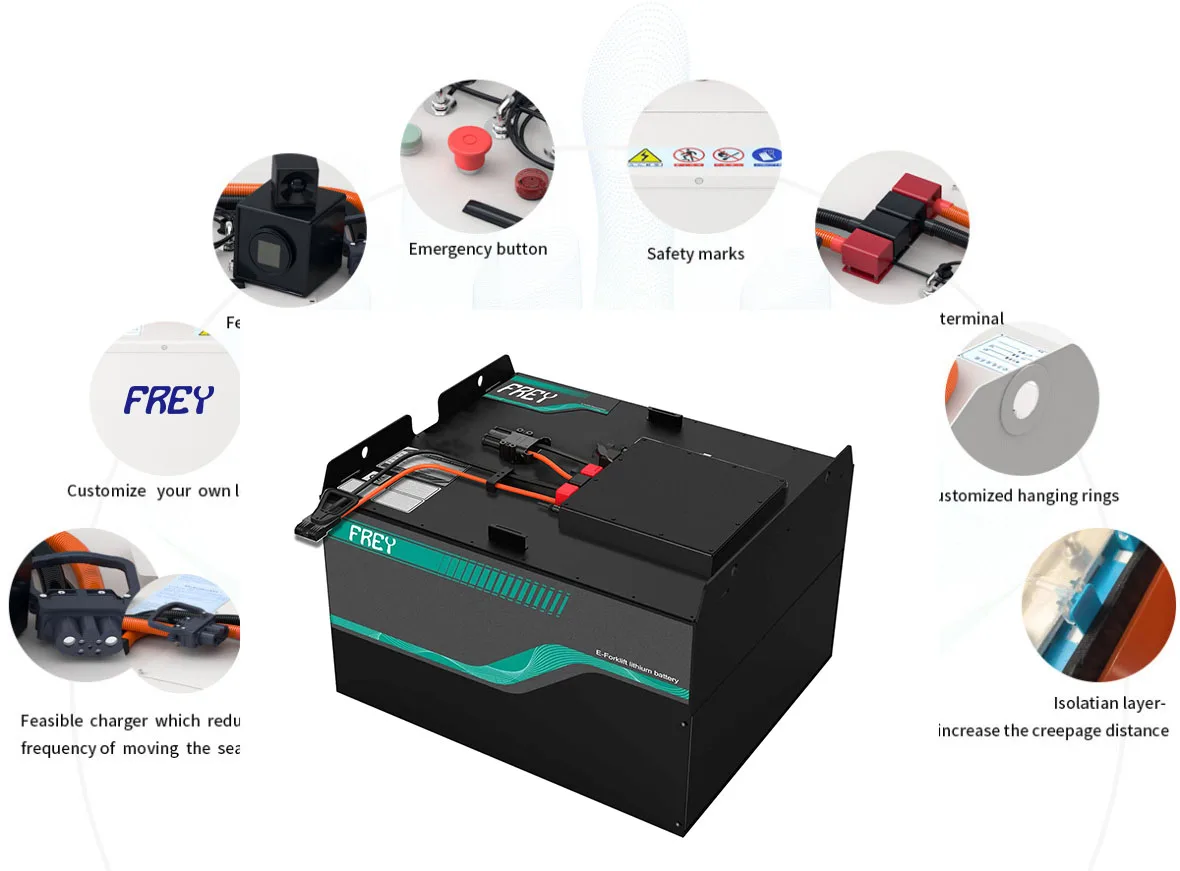 Professional forklift battery suppliers customized lifepo4 24v  48v 80v lithium ion forklift battery