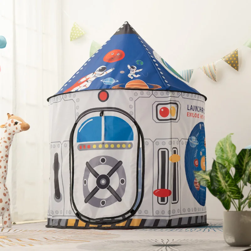 rocket tent children small foldable house material child indoor outdoor play teepee kids tent
