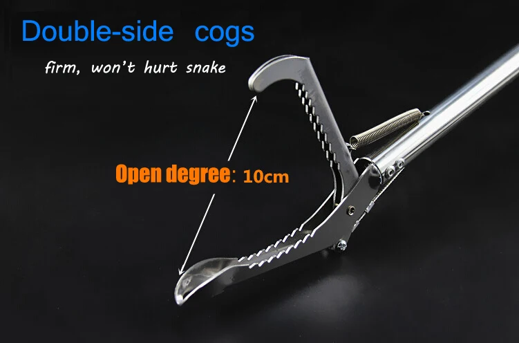 Durable Stainless Steel Snake Tongs Pliers Eel Loach Catcher Reptile Picker