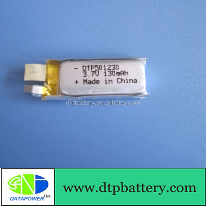 Пользовательская емкость литиевая батарея 3 7 V 501230 li полимерная