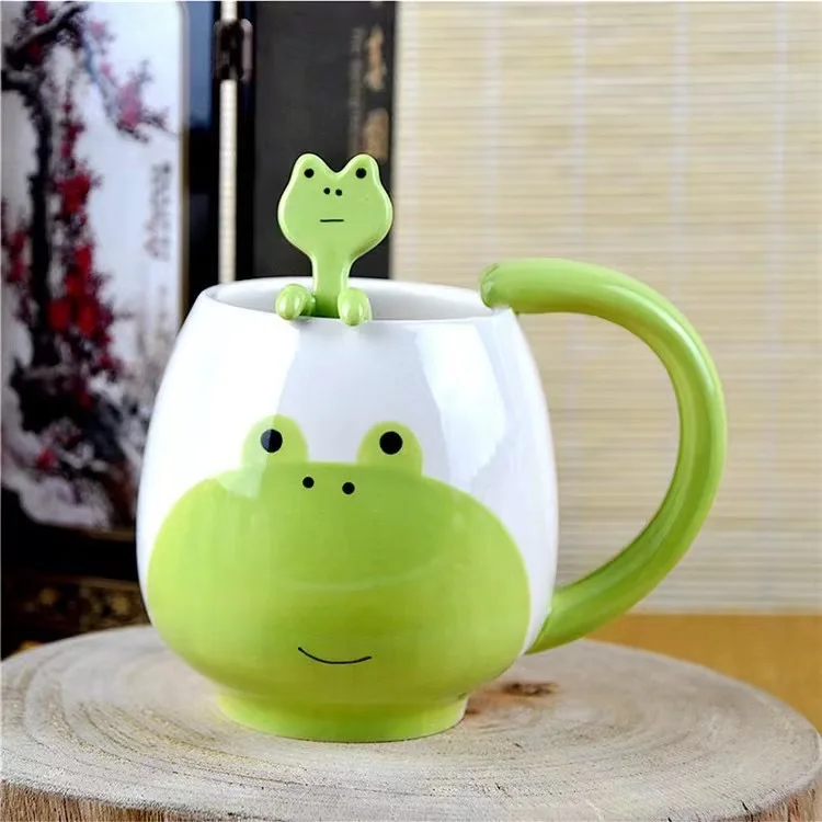 creative frog 15oz450ml ceramic mug porcelain cup custom logo