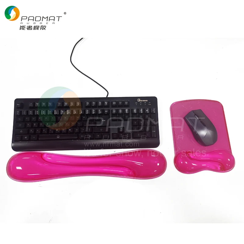 Translucence Ergonomic Mouse Pad Keyboard Pad Gel Hand Pillow Effectively Wrist Fatigue OEM Color