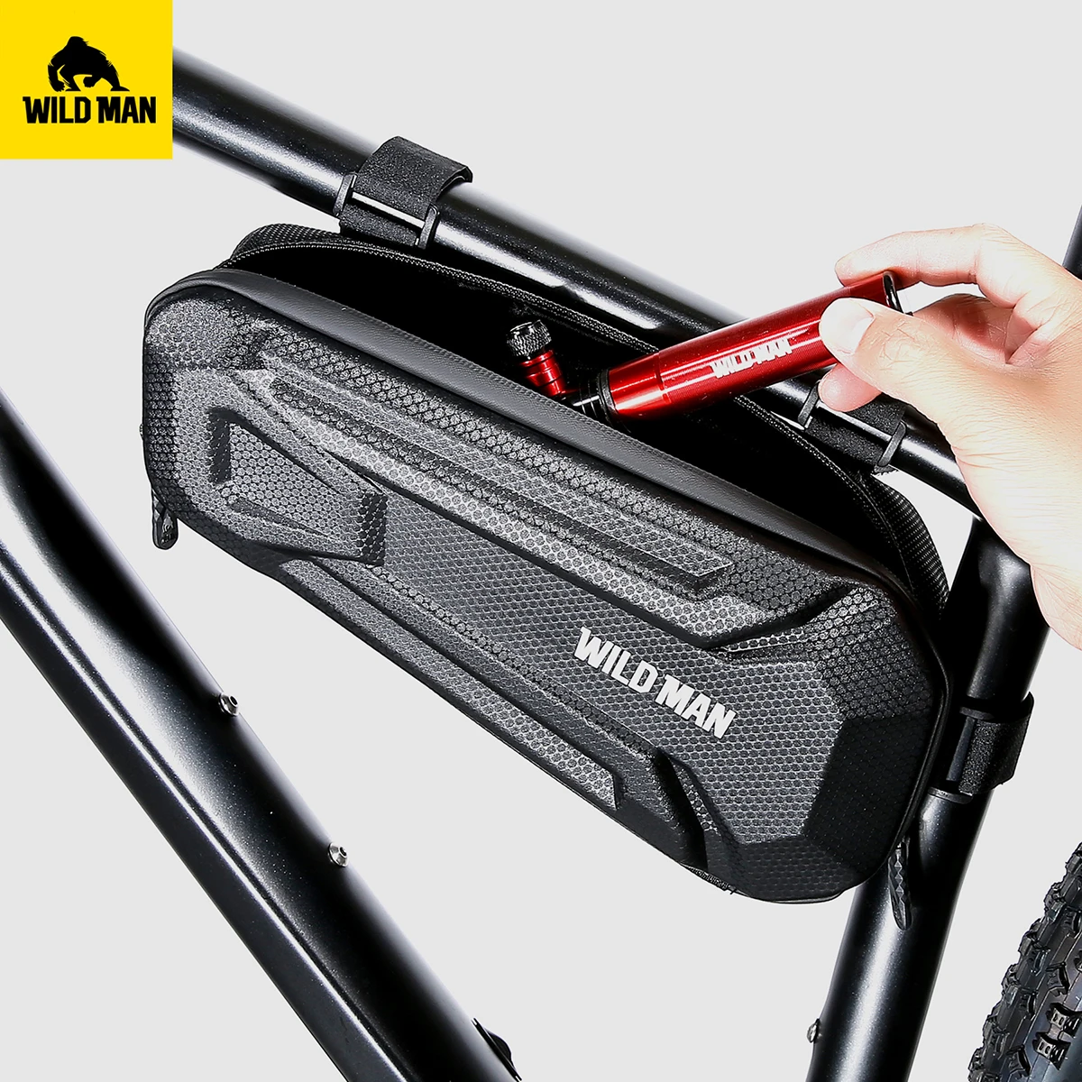 Сумка для горного велосипеда WILD MAN XT9 из ЭВА прочная Треугольная рама дорожного водонепроницаемая