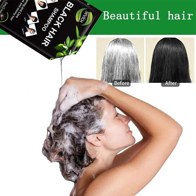 Make Your Own Styling Non Allergic Anti Grey Color Dark Brown White To Black Hair Dye Shampoo