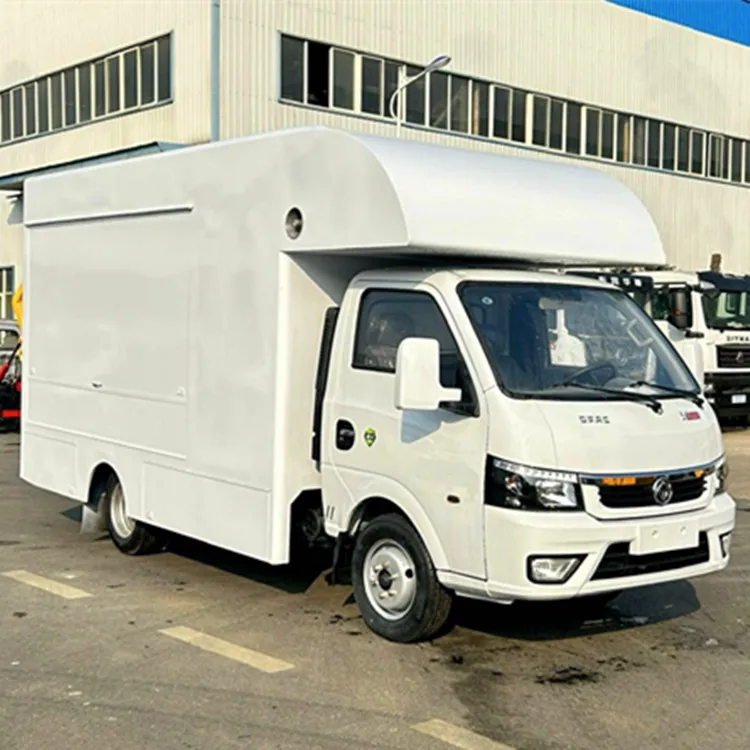 DongFeng Small mobile sales truck Multi-purpose van truck move the cooking truck Kitchen car