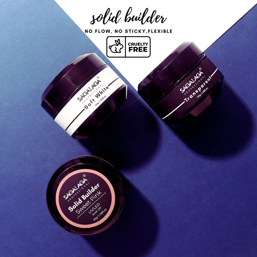 Strong Adhesive Nail Soak Off Clear Solid Gel Polish For Nail Builder Extension Tips Long Lasting Tips Glue Gel Polish