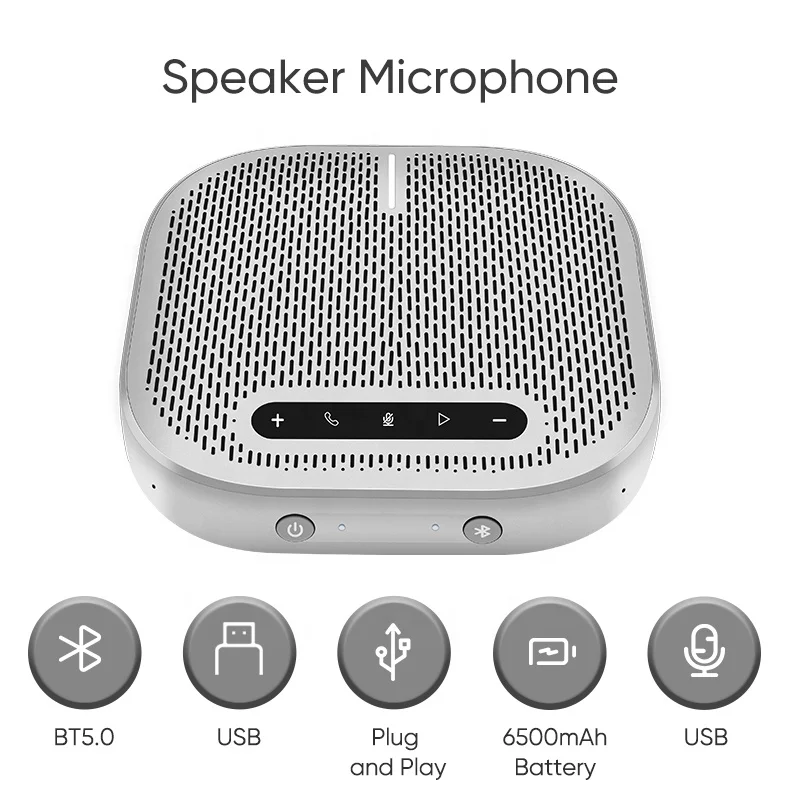  Hot selling Blue-tooth 5.0 wireless conference speakerphone meeting microphone & Speaker