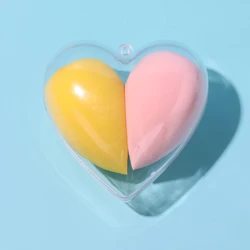 latex free green pink microfiber makeup beauty sponge happy face facial sponge