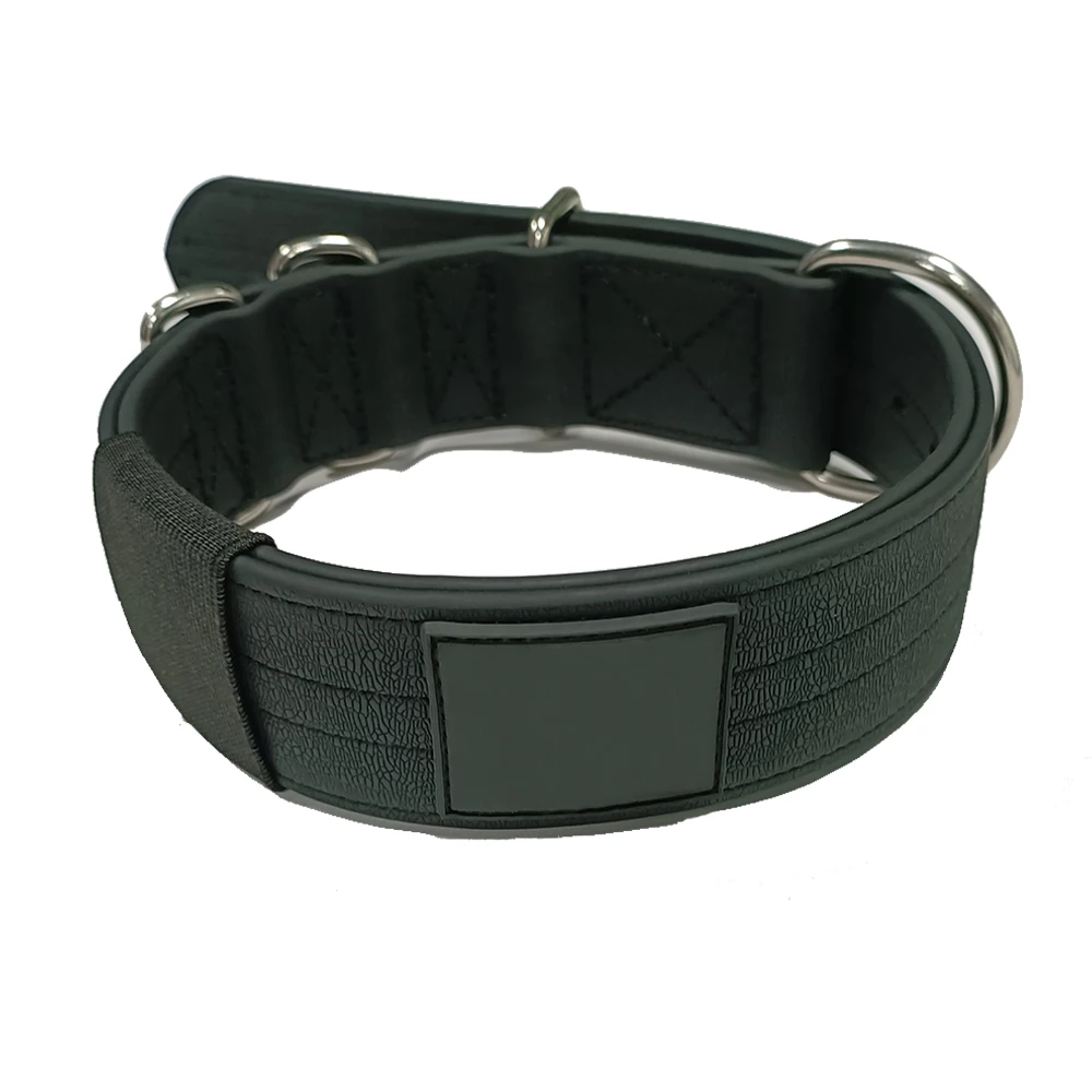 Heavy Duty Tactical Dog Collar PVC Waterproof Adjustable Outdoor Suitable training Personalized custom dog collar